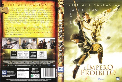 L'impero proibito - Jet li e Jackie Chan - dvd ex noleggio distribuito da 01 Distribuition - Rai Cinema